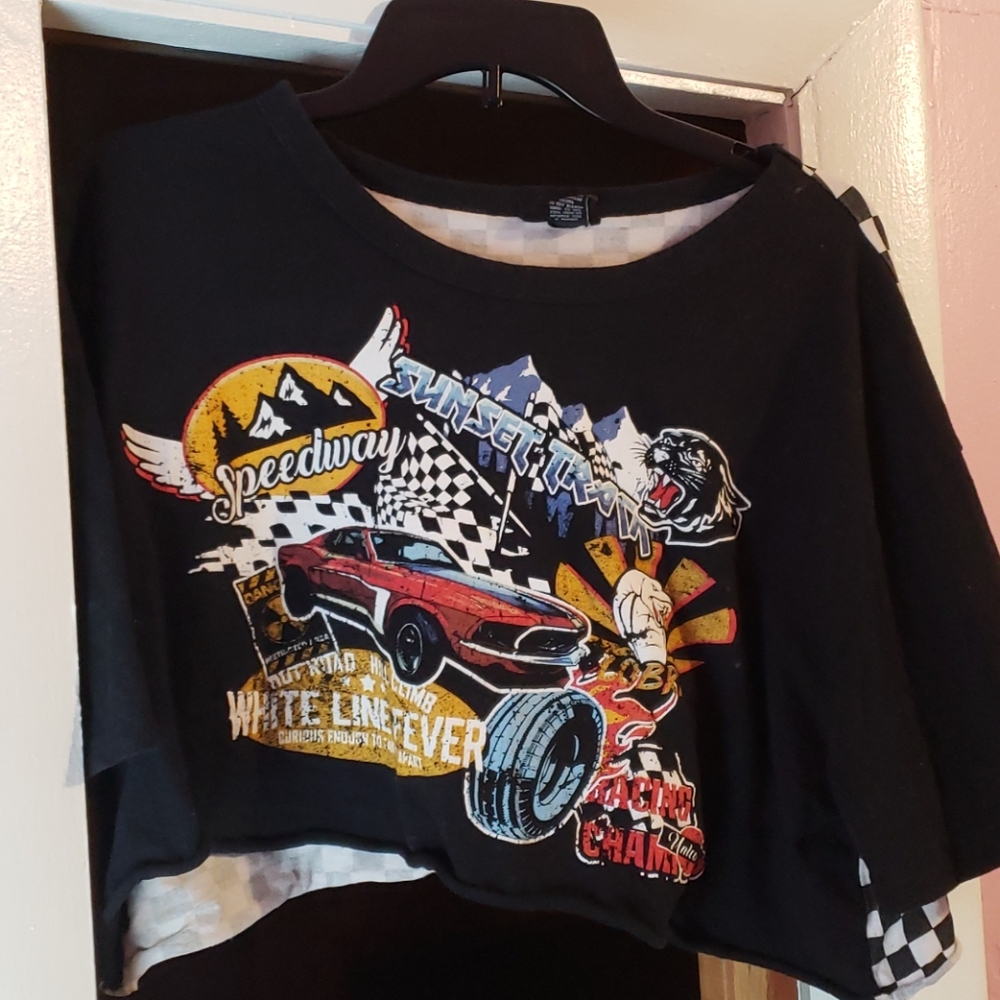 Graphic crop top